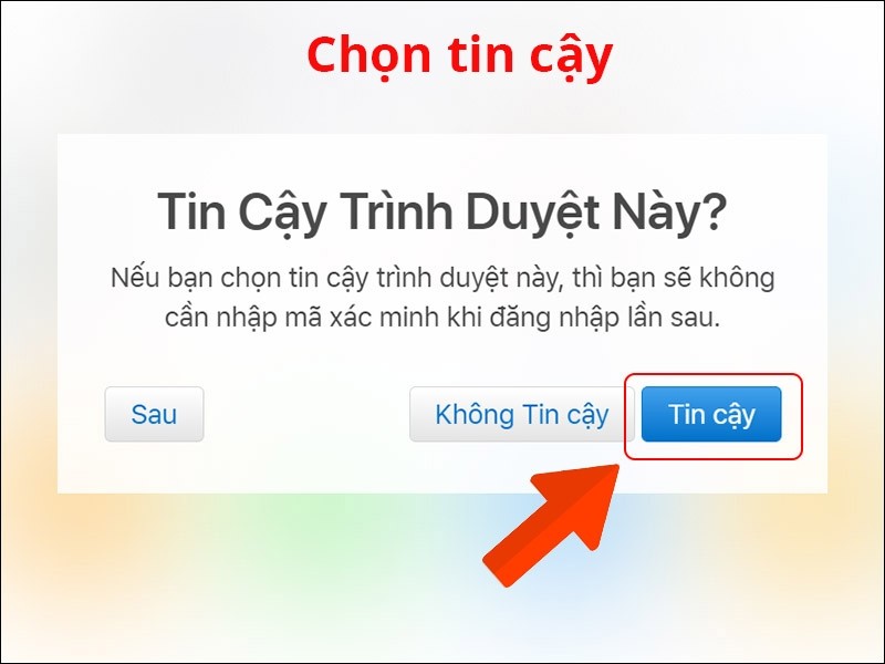 Đăng nhập iCloud trên Website - Bước 3