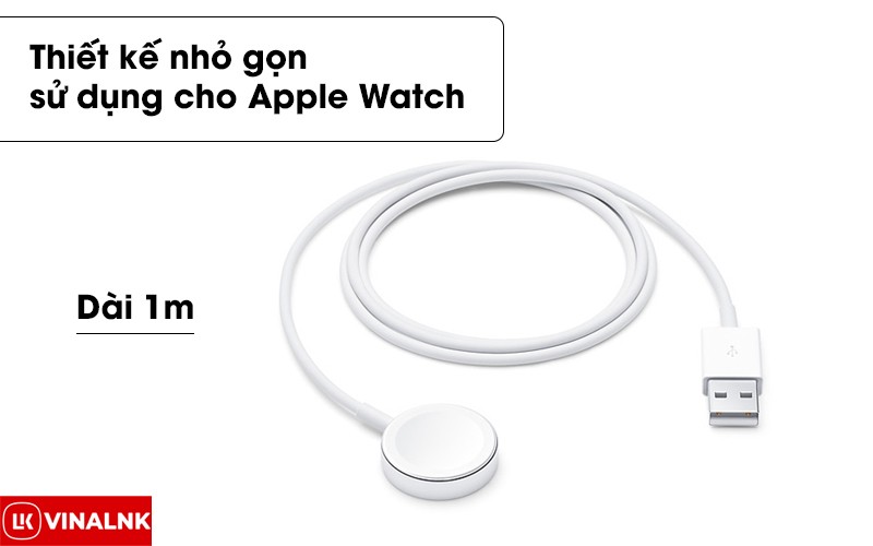 Cáp sạc không dây Apple Watch Magnetic 1 m Apple MX2E2 Trắng Cáp sạc không dây Apple Watch Magnetic 1 m Apple MX2E2 Trắng