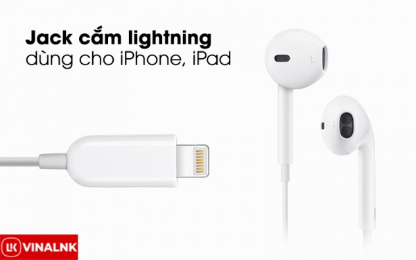 Tai nghe nhét trong EarPods Lightning Apple MMTN2